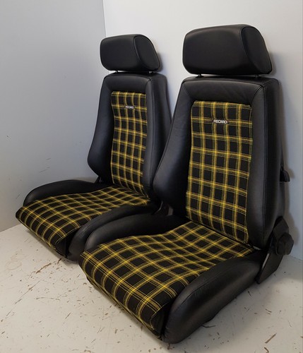 Recaro sitze leder gelb karo - recaro,